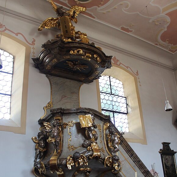 Kath. Kirche St. Nikolaus Pfünz Innenraum