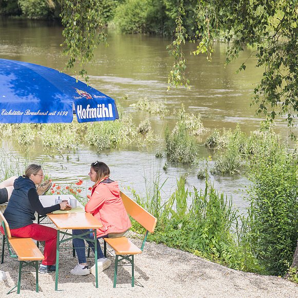 Bei Angelinas Altmühlrast