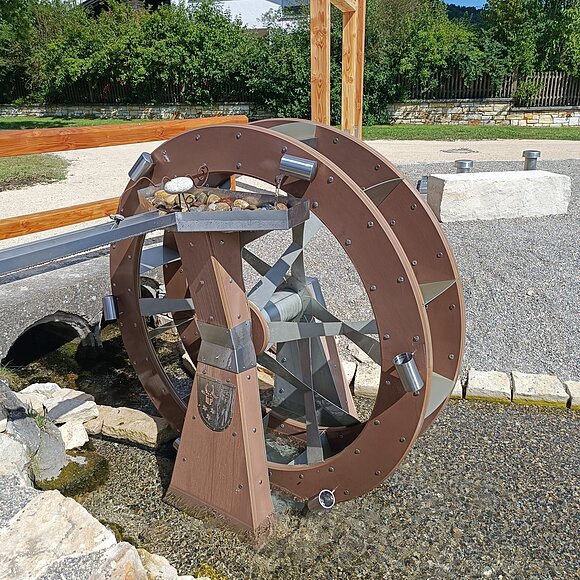 Kneippanlage Isenbrunn - Mühlrad